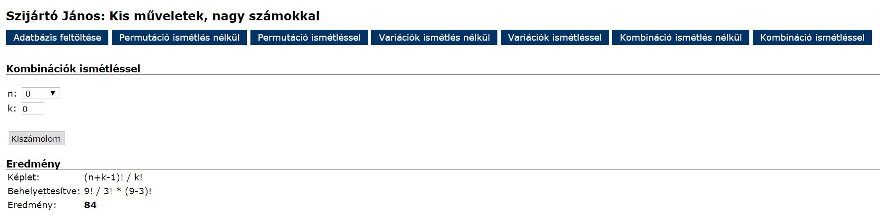 ismkombinacio